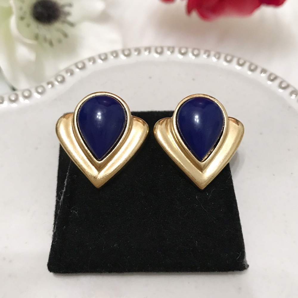 • Vintage • Cobalt Earrings